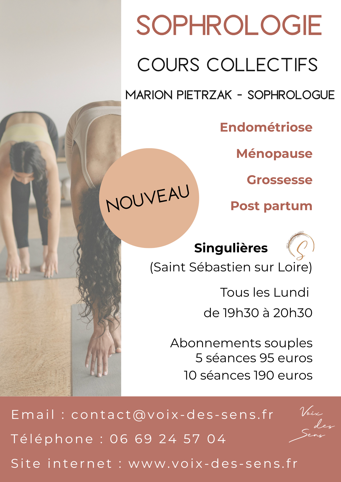 MARION PIETRZAK - SOPHROLOGUE VOIX DES SENS GENESTON - SEANCES COLLECTIVES